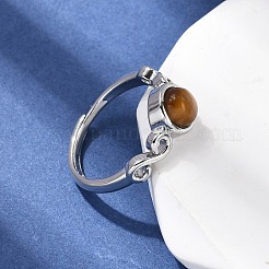 Tigre naturel bagues d'oeil&nbsp;RJEW-A084-04P-06