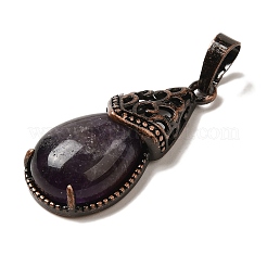 Natürlichen Amethyst Edelsteinanhänger&nbsp;G-H065-01R-18