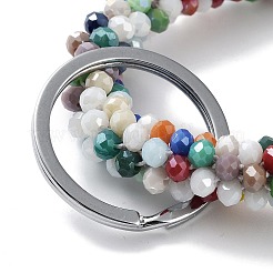 Armband-Schlüsselanhänger aus Glasperlen&nbsp;AJEW-Z018-01E
