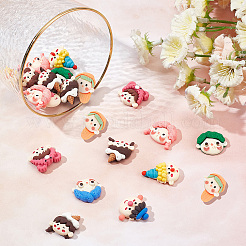 32pcs 8 cabochons en résine de style&nbsp;CRES-SC0002-30