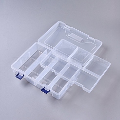 Doppelschicht-Organizerboxen aus Kunststoff&nbsp;CON-WH0069-88