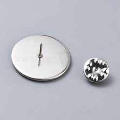 Broschenfassungen aus Edelstahl&nbsp;FIND-WH0365-112P