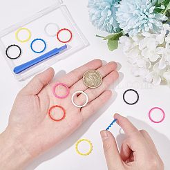 6 par de anillos decorativos de plástico de 6 colores para mando de juego&nbsp;FIND-FH0005-23