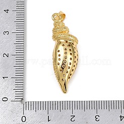 Pendentifs avec zircon cubiques à micro-pavés en laiton&nbsp;KK-A260-02G