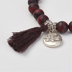Bracelets extensibles avec perles en œil de tigre naturel&nbsp;BJEW-JB02812-03
