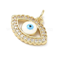 Pendentifs avec zircon cubiques à micro-pavés en laiton&nbsp;KK-H255-02B-G03