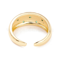 Anello polsino stella con zirconi&nbsp;RJEW-P026-06G