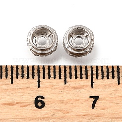 925 Sterling Silber Mikropavé klare Zirkonia Perlen&nbsp;STER-F061-06P