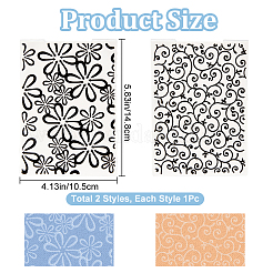 2 Stück 2 Arten von Prägeordnern aus Kunststoff&nbsp;DIY-CP0008-85B