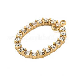 304 connettori in strass di cristallo in acciaio inossidabile&nbsp;STAS-L080-019G