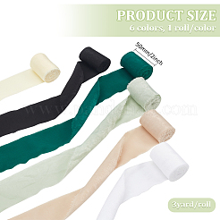 6 rollo de cintas de poliéster de 6 colores&nbsp;OCOR-BC0006-36A