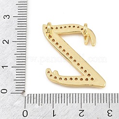 Pendentifs en laiton zircon cubique transparent&nbsp;CU-CBA8481-01G-Z