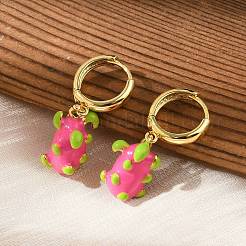 Boucles d'oreilles en laiton&nbsp;EJEW-S251-04D-G