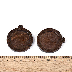 Ciondolo in legno intagliato schima cabochon&nbsp;WOOD-N022-01B