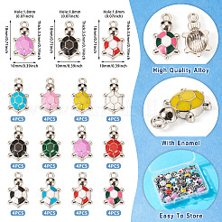 48pcs 12 pendentifs en alliage de couleurs&nbsp;PALLOY-TA0002-55P