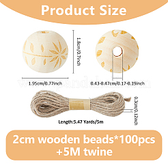 Holzperlen&nbsp;WOOD-FH0002-29A