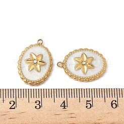 304 Edelstahl-Emaille-Anhänger&nbsp;STAS-V015-36G