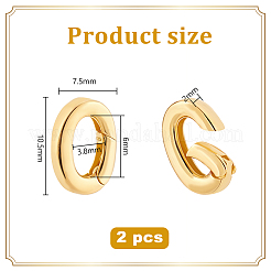 2 pieza 925 anillos de resorte de plata esterlina&nbsp;STER-PH0002-88G