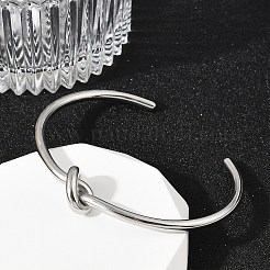Brazaletes de acero inoxidable 304 para mujer&nbsp;BJEW-C088-04P