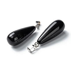 Natürlichen Obsidian Anhänger&nbsp;G-F707-08