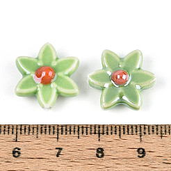 Perles en porcelaine manuelles&nbsp;PORC-N008-10D-01