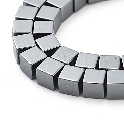 Klasse AA Unmagnetisches synthetischen Hämatit Würfel Perlen Stränge&nbsp;G-F161-11C