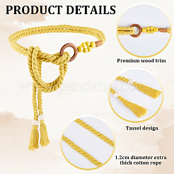1 pz cinture in nappa di cotone fatte a mano per abiti da donna&nbsp;AJEW-CP0010-51A