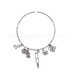 100 pz 10 stili pendenti in lega di stile tibetano&nbsp;TIBEP-CJ0001-44