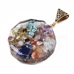 Transparente Alchemie-Anhänger aus Epoxidharz&nbsp;RESI-T049-09