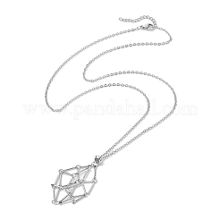 Bullet Collane con pendenti con pietre preziose naturali miste&nbsp;NJEW-JN04644-02