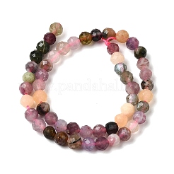 Colliers de perles de tourmaline multicolores naturelles&nbsp;G-H336-A10-03