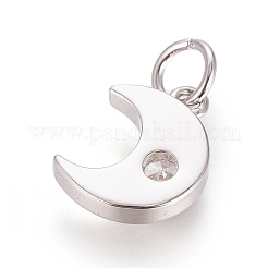 Ottone micro spianare pendenti zirconi&nbsp;ZIRC-G166-11P