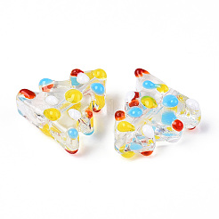 Tema natalizio perline di lampwork fatte a mano&nbsp;LAMP-G142-06C