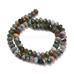 Chapelets de perles en agate indienne naturelle&nbsp;G-C259-A02-5x8mm