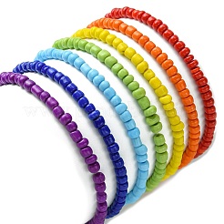 Ensemble de bracelets extensibles en perles de verre et pierres précieuses mélangées naturelles et synthétiques 7 pièces 7 styles&nbsp;BJEW-JB09659