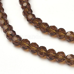 Chapelets de perles en verre transparent&nbsp;GF4mmC45