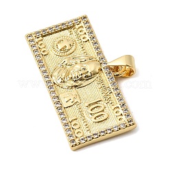 Colgante micropavé cubic zirconia de latón&nbsp;KK-H267-030G