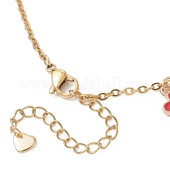 Pulseras de charm de esmalte de la aleación&nbsp;BJEW-JB13169-02