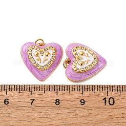 304 Edelstahl-Emaille-Anhänger&nbsp;STAS-U061-42G-01