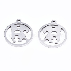 Pendentifs en acier inoxydable 201 anti-ternissement pour la Saint-Valentin&nbsp;STAS-T044-187P