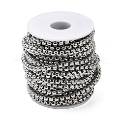 Cadenas de caja de acero inoxidable 304 para joyería masculina resistentes al deslustre&nbsp;CHS-A003F-5.5mm