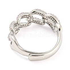 Chaînes gourmettes en forme de zircone cubique&nbsp;RJEW-Q781-05P-01