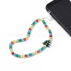Correas de móvil con cuentas de vidrio de navidad&nbsp;HJEW-TA00007