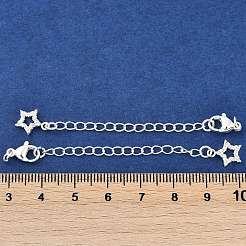 Estremità in micro pavé di zirconi cubici in ottone con catene&nbsp;KK-U043-02S