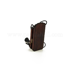 Téléphone mural rétro en bois miniature&nbsp;MIMO-PW0001-062