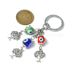 Schlüsselanhänger mit Lebensbaum-Anhänger aus Legierung&nbsp;KEYC-JKC00540-02