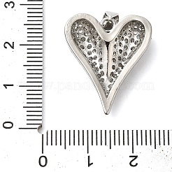 Pendentifs en laiton zircon cubique transparent&nbsp;KK-B094-05P