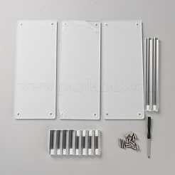 Zusammengebaute rechteckige Acryl-Actionfiguren-Displayboxen&nbsp;ODIS-WH0058-34