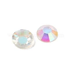 Galvanisierte transparente Harz-Strass-Cabochons mit flacher Rückseite&nbsp;RESI-XCP0002-44F
