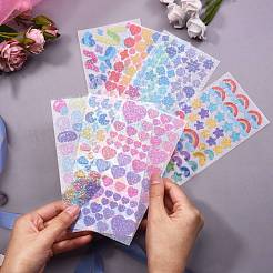 14 Blatt 7 wasserfeste selbstklebende Laser-Kunststoff-Aufkleber&nbsp;DIY-SZ0002-72